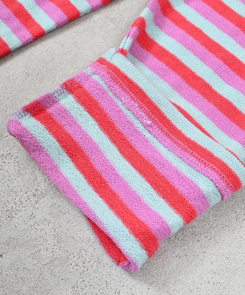 MARKEY'S(マーキーズ)の「パイルボーダーメロー2wayサロペット(サロペット/オーバーオール・キッズ・イエロー系その他/ピンク系その他/ライトグリーン・110/100/90/80/120)」の20枚目の写真