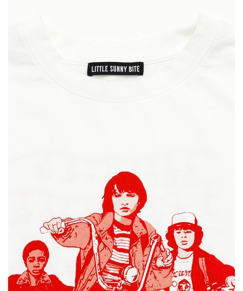 Little sunny bite（リトルサニーバイト）の「/Little sunny bite/stranger things x little sunny bite graphic big tee（Tシャツ/カットソー・レディース・ブラック/ピンク/ホワイト・MEDIUM/SMALL）」の15枚目の写真