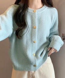 meJane | 金ボタンクルーネック ニットカーディガン(カーディガン/ボレロ)