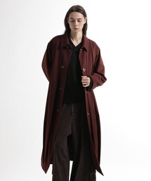 HARE（ハレ）の「ファイヤーマンバックルプリーツステンカラーコート(HARE)（ステンカラーコート）」