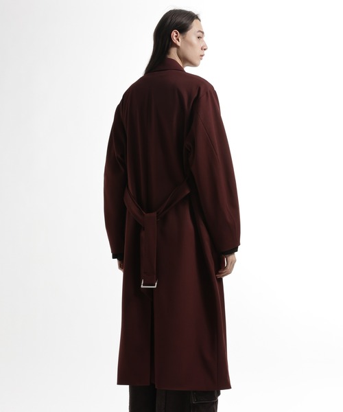 HARE（ハレ）の「ファイヤーマンバックルプリーツステンカラーコート(HARE)（ステンカラーコート・メンズ・レッド/ブラック/グレー・FREE）」の16枚目の写真