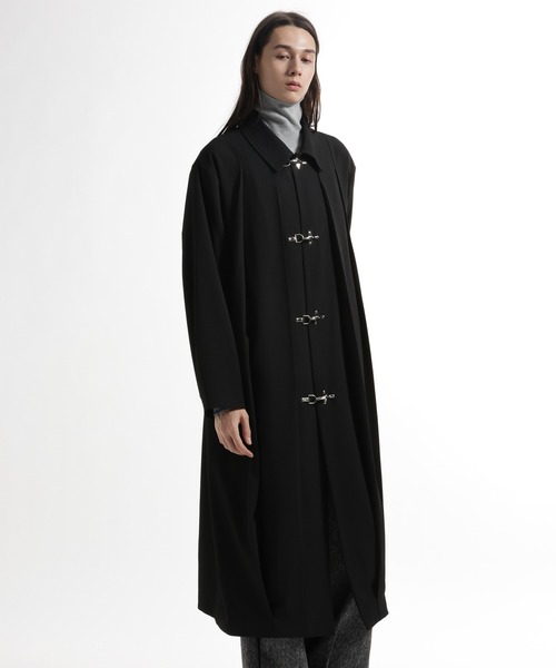 HARE（ハレ）の「ファイヤーマンバックルプリーツステンカラーコート(HARE)（ステンカラーコート・メンズ・レッド/ブラック/グレー・FREE）」の10枚目の写真