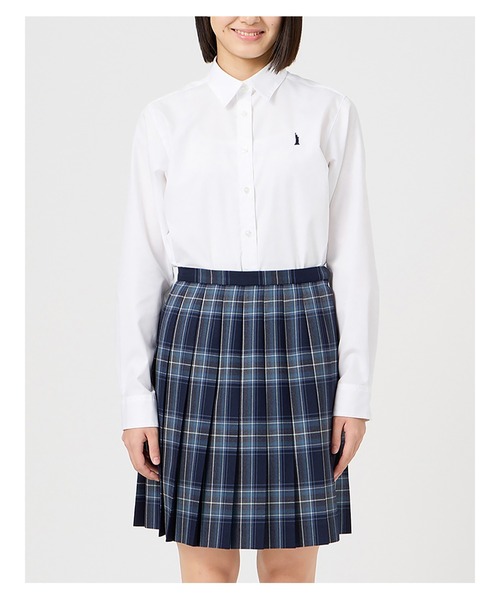 EASTBOY（イーストボーイ）の「スカート チェック 48cm丈 ウォッシャブル 女子 制服 学生服 中学生 高校生 スクール 入学式 卒業式（スカート・キッズ・レッド系/ネイビー系・11号/9号/7号/13号）」の2枚目の写真