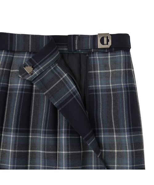 EASTBOY（イーストボーイ）の「スカート チェック 48cm丈 ウォッシャブル 女子 制服 学生服 中学生 高校生 スクール 入学式 卒業式（スカート・キッズ・レッド系/ネイビー系・11号/9号/7号/13号）」の3枚目の写真