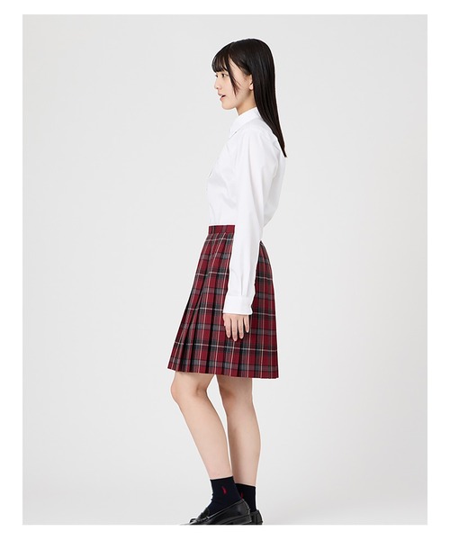 EASTBOY（イーストボーイ）の「スカート チェック 48cm丈 ウォッシャブル 女子 制服 学生服 中学生 高校生 スクール  （スカート・キッズ・レッド系/ネイビー系・11号/9号/7号/13号）」の13枚目の写真