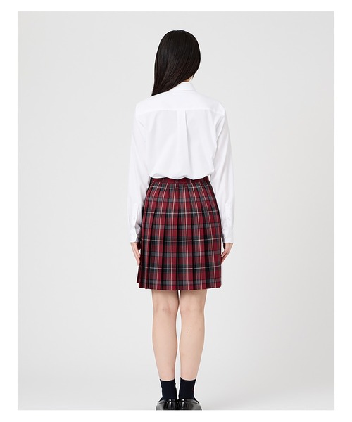 EASTBOY（イーストボーイ）の「スカート チェック 48cm丈 ウォッシャブル 女子 制服 学生服 中学生 高校生 スクール  （スカート・キッズ・レッド系/ネイビー系・11号/9号/7号/13号）」の15枚目の写真