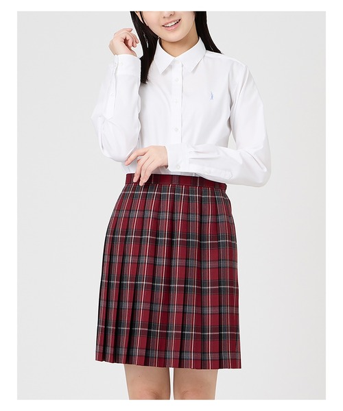 EASTBOY（イーストボーイ）の「スカート チェック 48cm丈 ウォッシャブル 女子 制服 学生服 中学生 高校生 スクール  （スカート・キッズ・レッド系/ネイビー系・11号/9号/7号/13号）」の11枚目の写真