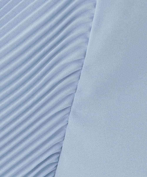 a.v.v（アーヴェヴェ）の「【洗える】2WAY袖プリーツボウタイブラウス（シャツ/ブラウス・レディース・ダークインディゴブルー/ホワイト・38/36/40）」の22枚目の写真