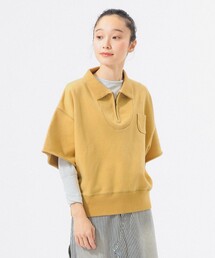 BEAMS BOY | ハーフジップ ショートスリーブ スウェット(スウェット)