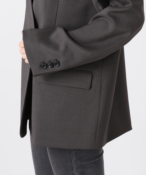 JOURNAL STANDARD relume（ジャーナルスタンダード　レリューム）の「ダブルフロントノーカラージャケット（ノーカラージャケット・レディース・チャコールグレー/ベージュ・38/36）」の13枚目の写真