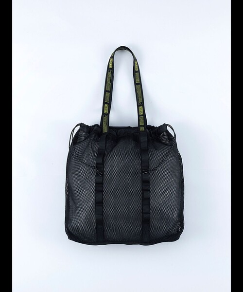 WEEKEND(ER)(ウィークエンダー)の「【WEEKEND(ER)/ウィークエンダー】WKD MESH TOTE/ウィークエンダーメッシュトート/ユニセックス/【WEB限定】(バックパック/リュック・メンズ・ブラック/グレー・フリー)」の7枚目の写真