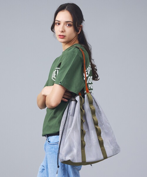 WEEKEND(ER)(ウィークエンダー)の「【WEEKEND(ER)/ウィークエンダー】WKD MESH TOTE/ウィークエンダーメッシュトート/ユニセックス/【WEB限定】(バックパック/リュック・メンズ・ブラック/グレー・フリー)」の8枚目の写真