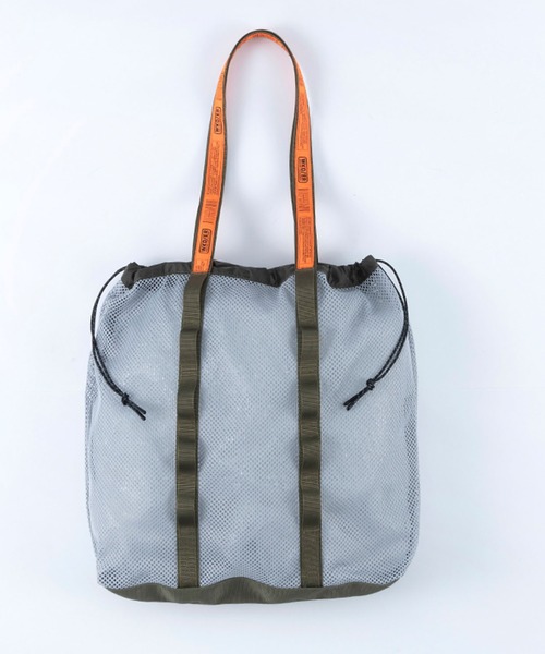 WEEKEND(ER)(ウィークエンダー)の「【WEEKEND(ER)/ウィークエンダー】WKD MESH TOTE/ウィークエンダーメッシュトート/ユニセックス/【WEB限定】(バックパック/リュック・メンズ・ブラック/グレー・フリー)」の2枚目の写真