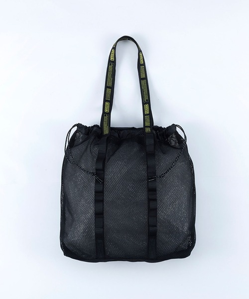 WEEKEND(ER)(ウィークエンダー)の「【WEEKEND(ER)/ウィークエンダー】WKD MESH TOTE/ウィークエンダーメッシュトート/ユニセックス/【WEB限定】(バックパック/リュック・メンズ・ブラック/グレー・フリー)」の1枚目の写真