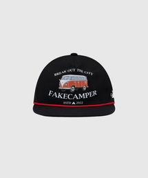 FAKE CAMPER（フェイクキャンパー）の「マイクロキャンパーバススナップバック[ブラック]（キャップ）」