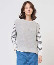 【WEB限定カラーあり・プラスワンアイテムに】LINEN COTTON ニット ベスト