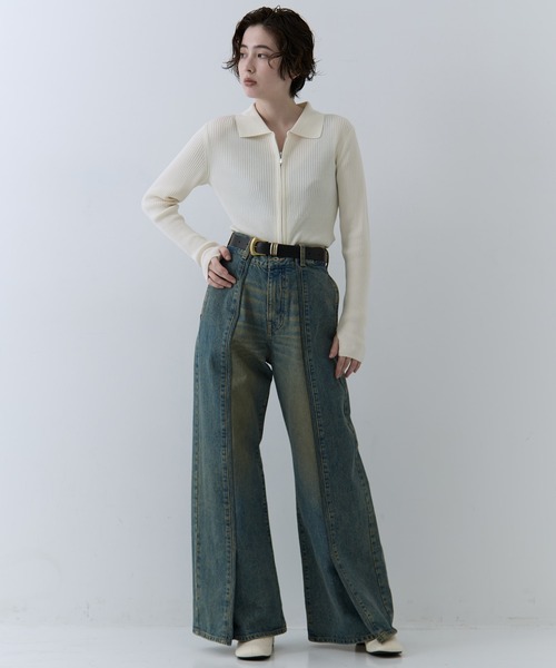 STUDIOUS（ステュディオス）の「【STUDIOUS/ステュディオス】Mix Plating Buckle Belt/ミックスプレーティングバックルベルト（ベルト・レディース・シルバー/ゴールド・FREE）」の9枚目の写真