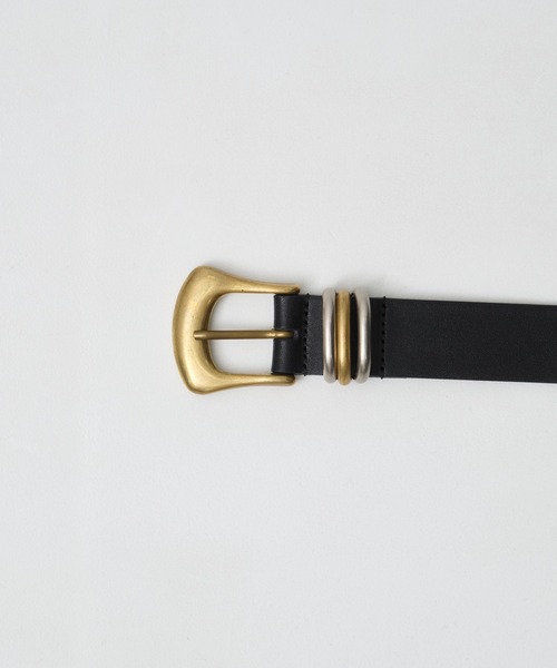 STUDIOUS（ステュディオス）の「【STUDIOUS/ステュディオス】Mix Plating Buckle Belt/ミックスプレーティングバックルベルト（ベルト・レディース・シルバー/ゴールド・FREE）」の13枚目の写真