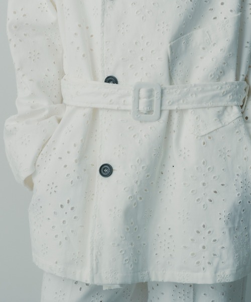 SERENO(セレーノ)の「アイレットレース ジャケット(テーラードジャケット・レディース・ホワイト・ONESIZE)」の9枚目の写真