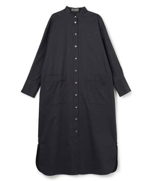 uncrave(アンクレイヴ)の「コットンクロスプレーン シャツワンピース(シャツワンピース・レディース・ホワイト系/ブラック系/サックスブルー系/ピンク系・1)」の3枚目の写真