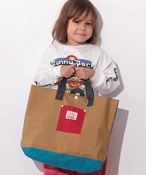 Ocean&Ground（オーシャン&グラウンド）の「レッスンBAG MULTI（トートバッグ・キッズ・ライトピンク/ライトブルー/エメラルド/ライトグレー/パープル/ベージュ/ブルー・FREE）」の3枚目の写真