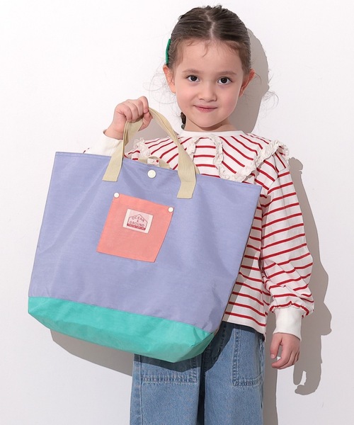 Ocean&Ground（オーシャン&グラウンド）の「レッスンBAG MULTI（トートバッグ・キッズ・ライトピンク/ライトブルー/エメラルド/ライトグレー/パープル/ベージュ/ブルー・FREE）」の7枚目の写真