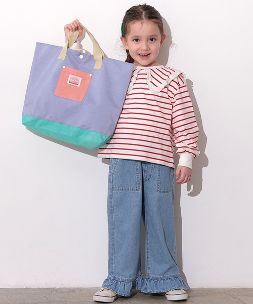 Ocean&Ground（オーシャン&グラウンド）の「レッスンBAG MULTI（トートバッグ・キッズ・ライトピンク/ライトブルー/エメラルド/ライトグレー/パープル/ベージュ/ブルー・FREE）」の12枚目の写真