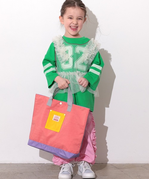 Ocean&Ground（オーシャン&グラウンド）の「レッスンBAG MULTI（トートバッグ・キッズ・ライトピンク/ライトブルー/エメラルド/ライトグレー/パープル/ベージュ/ブルー・FREE）」の15枚目の写真