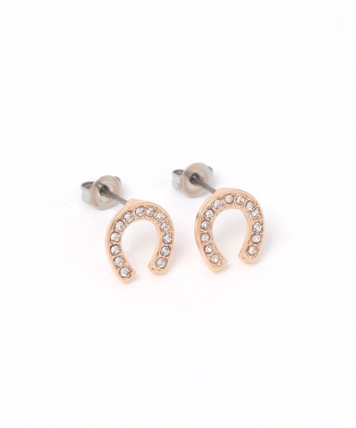 studio CLIP(スタディオクリップ)の「【daily CLIP】馬蹄ラインストーンピアス(ピアス(両耳用)・レディース・その他1/その他2・FREE)」の3枚目の写真