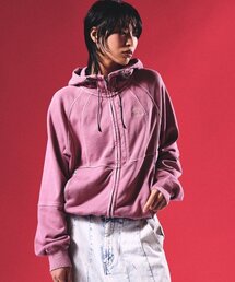 TRAVEL（トラベル）の「スミス ピグメント フードジップアップジャケット クローバーピンク（パーカー）」
