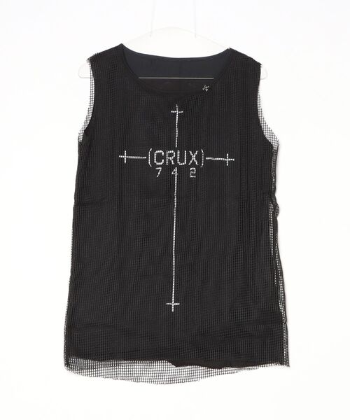 ROYAL FLASH（ロイヤルフラッシュ）の「LOIN ARMIS/ロインアルミス/Double-Layer Mesh Tank（タンクトップ・メンズ・ホワイト/ブラック・1/2）」の2枚目の写真