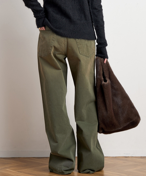 R13（アールサーティーン）の「*【R13/アールサーティーン】D'ARCY LOOSE JEAN（デニムパンツ・レディース・カーキ・24/26/25）」の3枚目の写真
