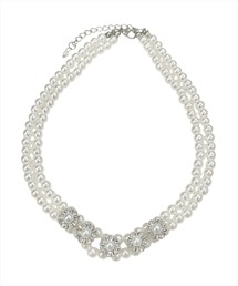 WILLSELECTION | フラワービジューパールネックレス(ネックレス)