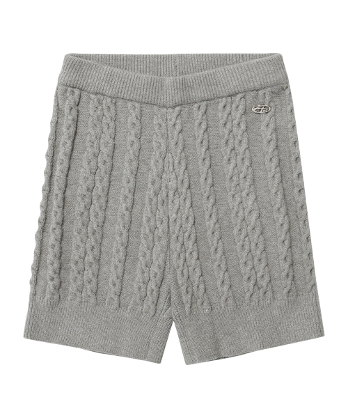 AMESWORLDWIDE（アメスワールドワイド）の「CABLE KNIT SHORT PANTS GREY（その他パンツ・レディース・その他・FREE）」の3枚目の写真