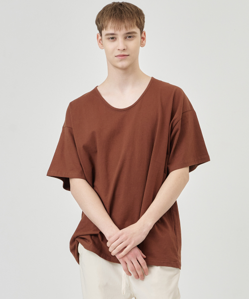 THE-ABON(エイボン)の「カン コットン オーバーサイズ 半袖Tシャツ ホワイト(Tシャツ/カットソー・メンズ・その他・M/L)」の4枚目の写真