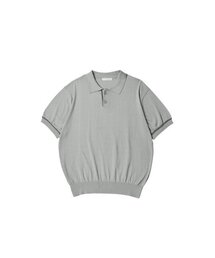 WORTHWHILE MOVEMENT（ワースワイルムーブメント）の「ニットポロハーフシャツ（ライトグレー）（ニット/セーター）」