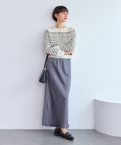 ROPE' PICNIC(ロペピクニック)の「ミラノリブ金ボタンニットカーディガン(カーディガン/ボレロ・レディース・ブラック系その他2/キナリ/レッド/ホワイト系その他5・L/M)」の11枚目の写真