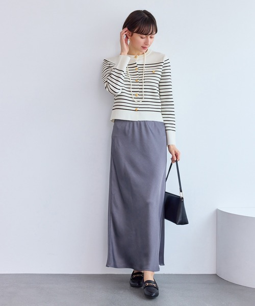 ROPE' PICNIC(ロペピクニック)の「ミラノリブ金ボタンニットカーディガン(カーディガン/ボレロ・レディース・ブラック系その他2/キナリ/レッド/ホワイト系その他5・L/M)」の12枚目の写真