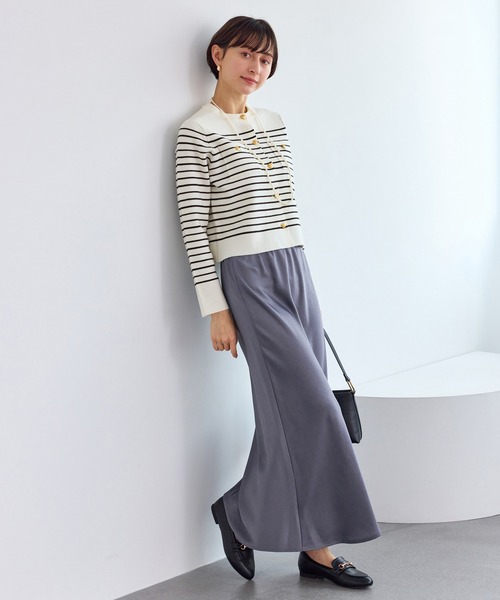 ROPE' PICNIC(ロペピクニック)の「ミラノリブ金ボタンニットカーディガン(カーディガン/ボレロ・レディース・ブラック系その他2/キナリ/レッド/ホワイト系その他5・L/M)」の13枚目の写真