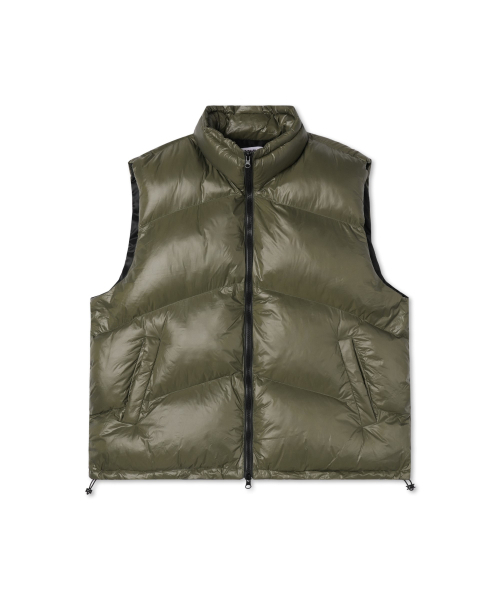 APOSTROPHE COMMA(アポストロフィコンマ)の「ハイグロシーアングルダウンベスト(グレー)(ダウンベスト・メンズ・その他・SMALL/MEDIUM/LARGE)」の6枚目の写真