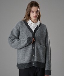 SILVER BUTTON V-NECK CARDIGAN / シルバーボタンVネックカーディガン