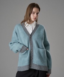 SILVER BUTTON V-NECK CARDIGAN / シルバーボタンVネックカーディガン