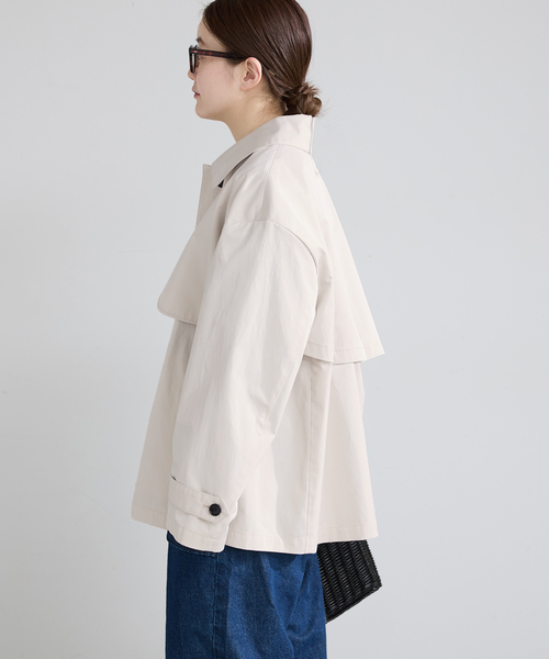 IENA（イエナ）の「シングルトレンチショートコート（トレンチコート・レディース・アイボリー/ベージュ系その他・FREE）」の7枚目の写真