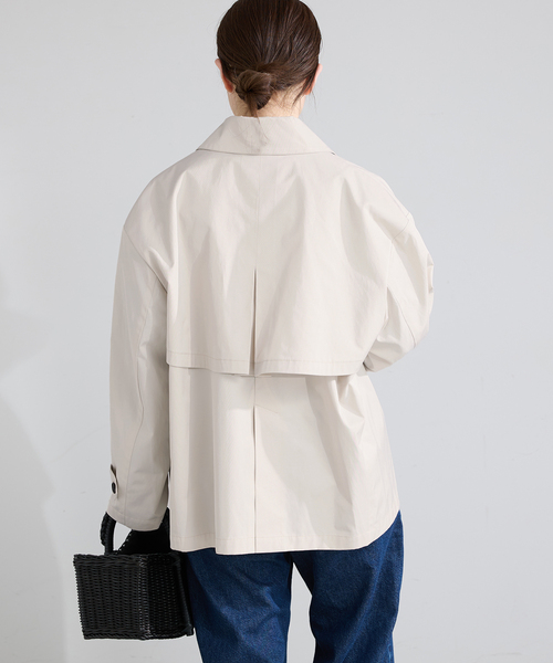 IENA（イエナ）の「シングルトレンチショートコート（トレンチコート・レディース・アイボリー/ベージュ系その他・FREE）」の8枚目の写真