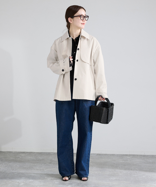 IENA（イエナ）の「シングルトレンチショートコート（トレンチコート・レディース・アイボリー/ベージュ系その他・FREE）」の10枚目の写真