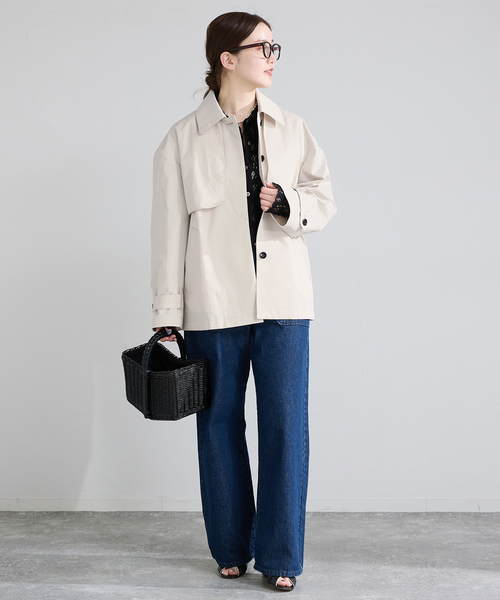 IENA（イエナ）の「シングルトレンチショートコート（トレンチコート・レディース・アイボリー/ベージュ系その他・FREE）」の11枚目の写真