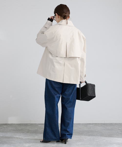 IENA（イエナ）の「シングルトレンチショートコート（トレンチコート・レディース・アイボリー/ベージュ系その他・FREE）」の12枚目の写真