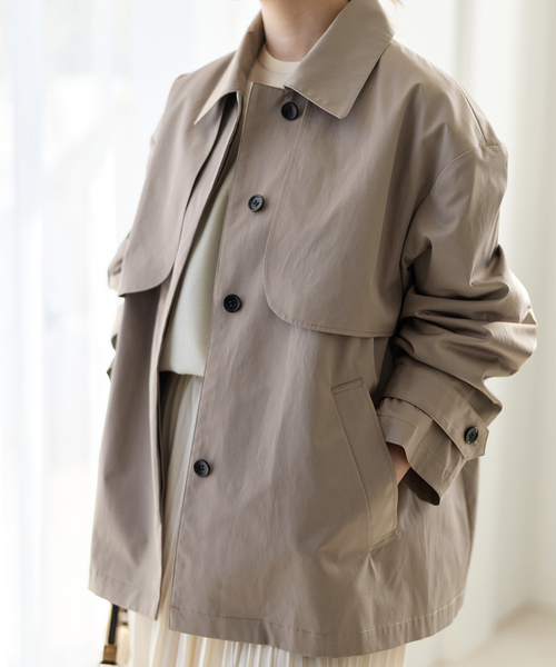 IENA（イエナ）の「シングルトレンチショートコート（トレンチコート・レディース・アイボリー/ベージュ系その他・FREE）」の15枚目の写真