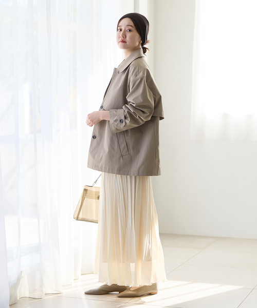 IENA（イエナ）の「シングルトレンチショートコート（トレンチコート・レディース・アイボリー/ベージュ系その他・FREE）」の22枚目の写真