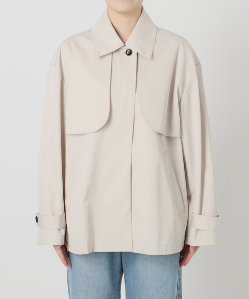 IENA（イエナ）の「シングルトレンチショートコート（トレンチコート・レディース・アイボリー/ベージュ系その他・FREE）」の4枚目の写真